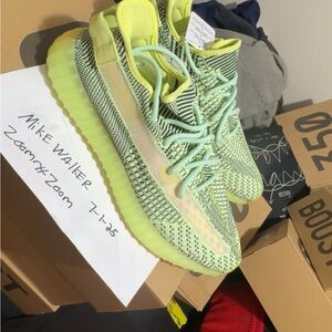 Adidas Green Sneakers with Boost Cushioning